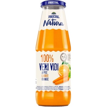 Fructal Šťáva z mrkve, jablek a pomerančů Natura 100% 0.7 l