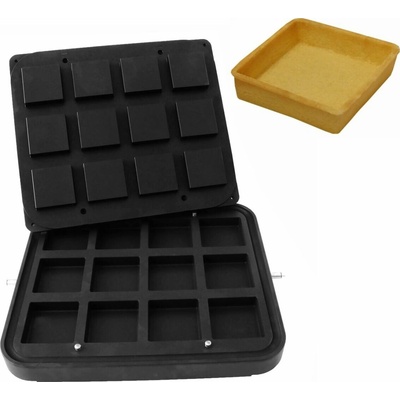 G.Gastro Forma pro tartletkovač TMPIC - Tvar: 12x Čtverec - 72x72 mm - D9783851