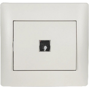 ELMARK Rhyme ЛИХТ БУТОН БЯЛ МЕТАЛИК (11181c)