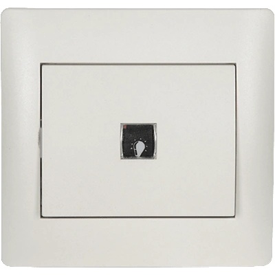 ELMARK Rhyme ЛИХТ БУТОН БЯЛ МЕТАЛИК (11181c)