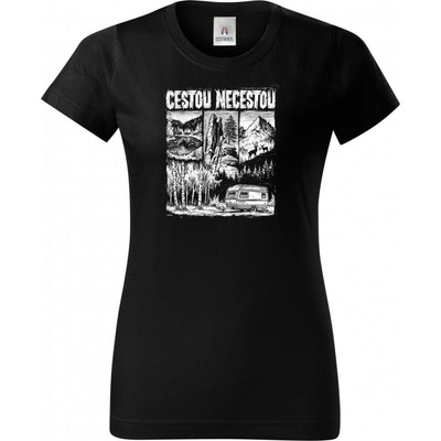 Dámské tričko Cestou necestou V1 bílý tisk Basic dárek – Hledejceny.cz
