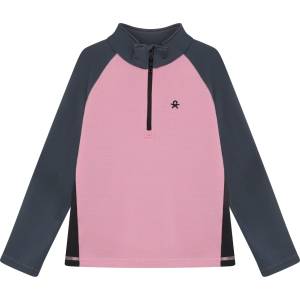 Color Kids Детски поларен пуловер Color Kids Kid's Fleece Stretch Colorblock Fleece jumper - Mauve Mist - размер 164 (EU) (704-6330-0121)