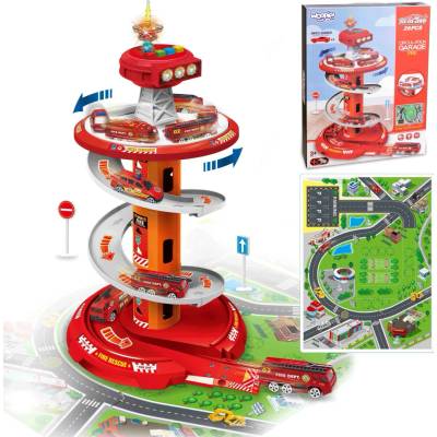 Scratch Parkoviště s autíčky a helikoptérou