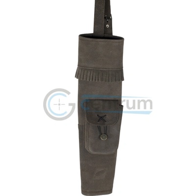 Toulec na záda Traditional Hurricane Brown White Feather® – Zboží Mobilmania