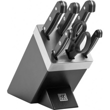 Zwilling Gourmet samoostřící blok s noži 7 ks, černý, 36133-210