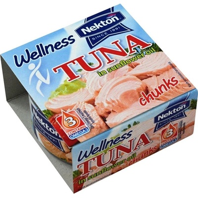 Nekton Tuňák ve slunečnicovém oleji kousky Wellness 185 g