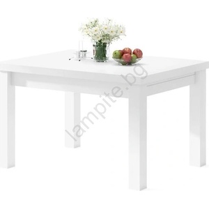 Mazzoni Разтегателна трапезна маса за 12 души RALF 120/270x90 cm бяла (MZ0045)