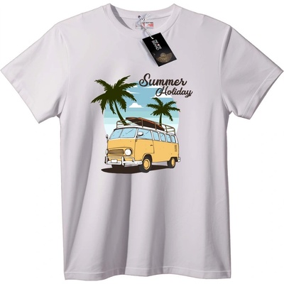 NOONEBRAND Тениска лятна ваканция с ван - 2XL, Black