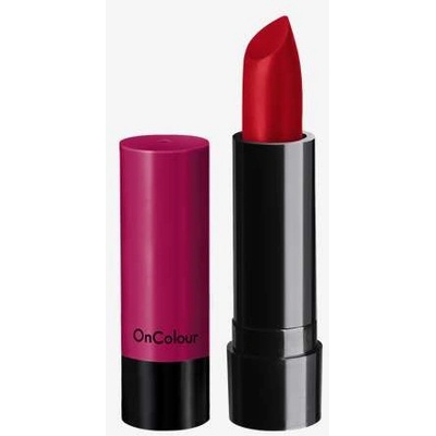 Oriflame Matná rtěnka OnColour cestovní balení Sassy red 2,5 g