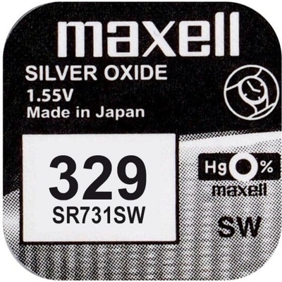 Maxell Бутонна батерия сребърна maxell sr731 sw - 329-, 1.55v (sr731 sw)