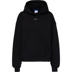 Nike Дамски пуловер Nike Women's Studio Fleece MW Oversize Pullover Hoody Jumper - Total Black / Sail - размер XL (117-4039-0316)