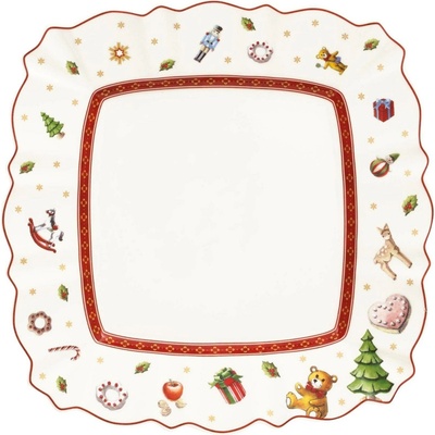 Villeroy & Boch Toy's Delight dezertní talíř bílý čtvercový 22 cm