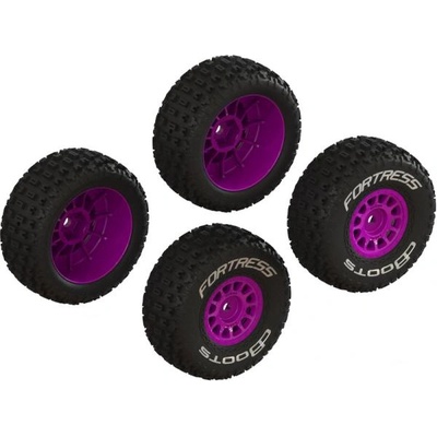 Arrma Колело с гума Arrma dBoots Fortress, розов диск (4): Grom