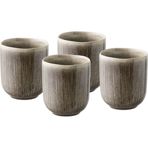 House Nordic Сиво-бежови глинени чаши в комплект 4 бр. 360 ml Viola - House Nordic (4701001)