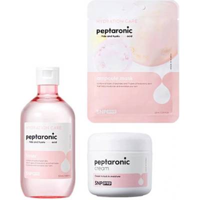 Snp Lab Prep Peptaronic Комплект - Крем, Тонер и Лист маска, 55 + 320 + 25 ml