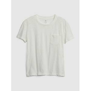 GAP Детска тениска с джобче GAP GAP | Byal | Момичешки | 104/110 - zoot - 42,75 лв