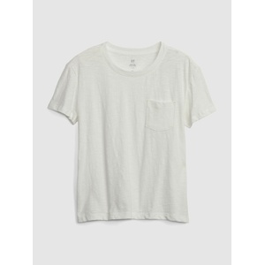 GAP Детска тениска с джобче GAP GAP | Byal | Момичешки | 104/110 - zoot - 42,75 лв