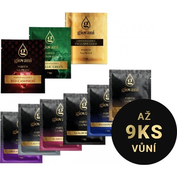 Giovani Koncentrovaný parfém na prádlo 6 + 3 limitky x 7 ml