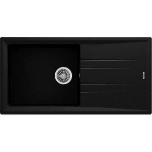 Teka Гранитна мивка, обръщаема, за шкаф 60 см Stone 60 L-TG ЧЕРЕН МЕТАЛИК (М.1020.ЧМ) - xmall Мивка за вграждане