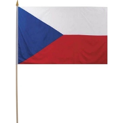 Vlajka s tyčkou ČR
