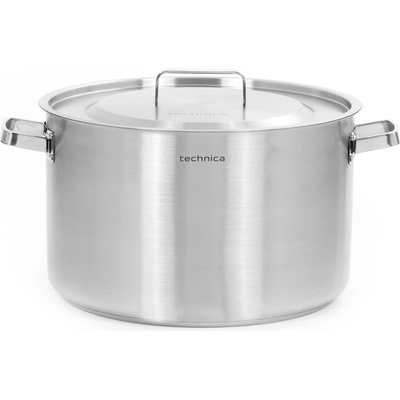 TECHNICA Hniec nízky 31,4 l, priemer 400 mm, z nehrdzavejúcej ocele s pokrievkou Platinum Line