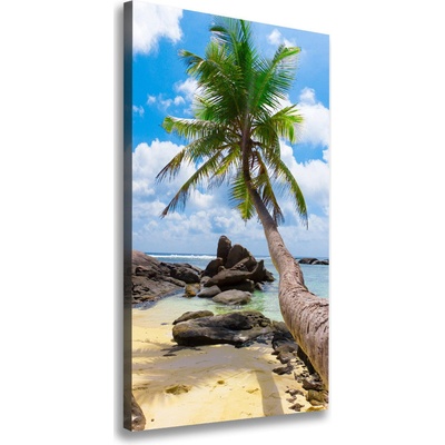 Vertikálny foto obraz na plátne Tropická pláž 50x100 cm
