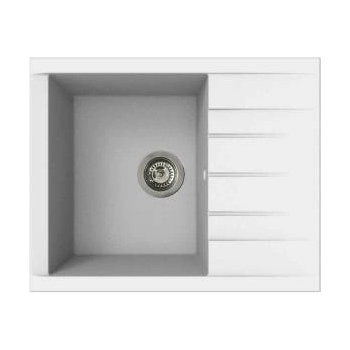 Stradour Мивка с едно корито и отцедник Stradour 1C XS Бял