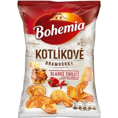 Bohemia Kotlíkové brambůrky sladké chilli a červená paprika 100 g
