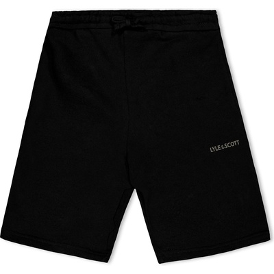 Lyle and Scott Поларени къси панталони Lyle and Scott Kids' Print Fleece Jogger Shorts - Jet Black Z865