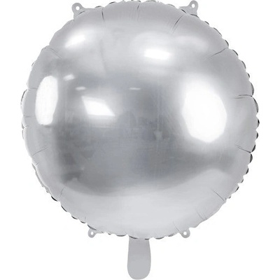 Party Deco Фолиев Балон, Сфера, Сребро, 45см (fb176-018)