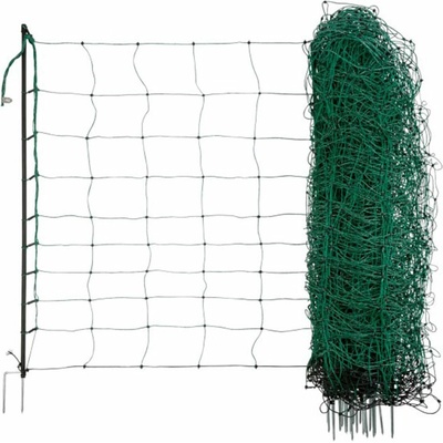 KERBL Sieť pre elektrický ohradník pre ovce OVINET 108 cm x 50 m / 2 hroty, zelená