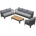 Garden Point Ravello Кафе 4 антрацит комплект градински мебели (GAP1530-2)
