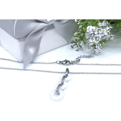 Jan Kos Jewellery Řetízek s přívěskem z oceli 12101101