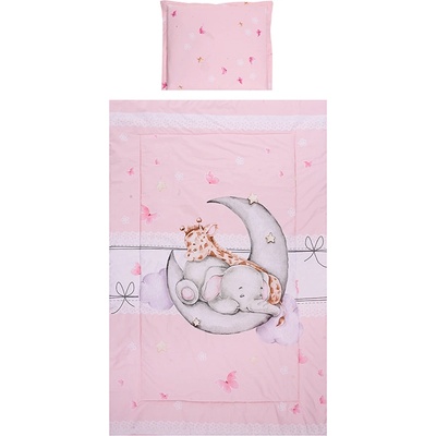 Lorelli Спален комплект Lorelli - Пеперуди, 3 части, Розов (20800015801)