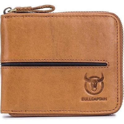 Bullcaptain elegantná kožená peňaženka Tyron Camel BULLCAPTAIN QB042s1