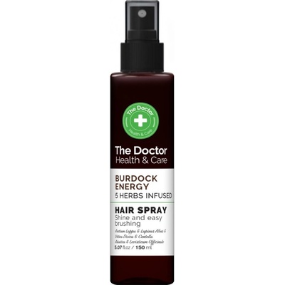 The Doctor Burdock Energy 5 Herbs Infused bezoplachový sprej na vlasy 150 ml – Zboží Mobilmania