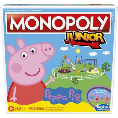 Hasbro Настолна игра Hasbro Monopoly Junior: Peppa Pig (българско издание) - Детска (F1656)