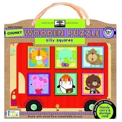 Silly Squares: Wooden Puzzle