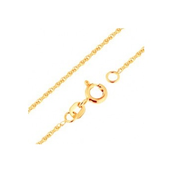 Šperky eshop Retiazka v žltom zlate prepojené oválne očká GG171.09