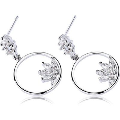 Silenti Jewelry Сребърни обеци "Красота