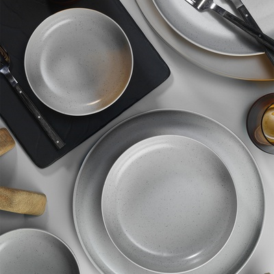 Kütahya Porselen Kutahya СЕРВИЗ ЗА ХРАНЕНЕ moderna 24Ч. МАТ/СИВ (mod24y2720159)