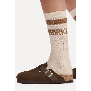 Birkenstock чехли сабо дамски от велур Boston Braided