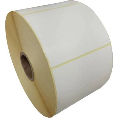 32 00050/1 - Termo Etiketa 100 mm x 80 mm, Thermo eco, Biela, Dutinka 40 mm, 2000 ks/kotúč, Odlepiteľné lepidlo, Priemer kotúča 168 mm