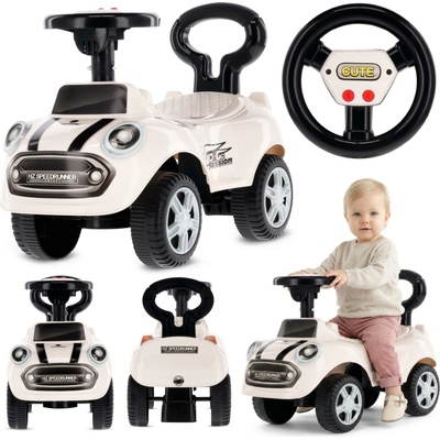 Sun Baby auto s opěradlem GO GO Fassion bílá