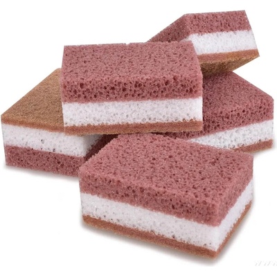 SHINEX univerzálne kuchynské hubky s drsnou stranou 5 ks