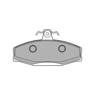 Sada brzdových destiček, parkovací brzda DELPHI LP1429