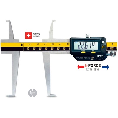 Microtech Дигитален шублер за измерване на вътрешни канали Microtech WIRELESS MICRON FORCE SwissMet - IP67, 200 мм, 0, 001 мм (141220205)