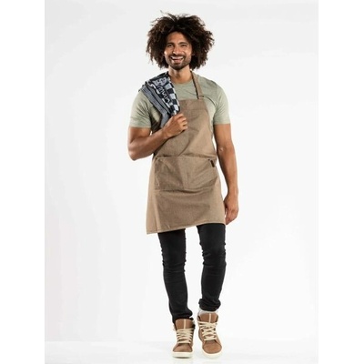 Chaud Devant Kuchařská zástěra Base Mud Denim Sand