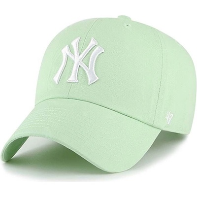 47 brand Памучна шапка с козирка 47 brand MLB New York Yankees в зелено с апликация B-NLRGW17GWS-B0B (B.NLRGW17GWS.B0B)