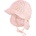 maximo Шапка с козирка maximo Baby's Peak Cap with Tie + Muslin Neck Protector Cap - Muschelrosa / Blümchen - размер 41 cm (904-6332-0615)